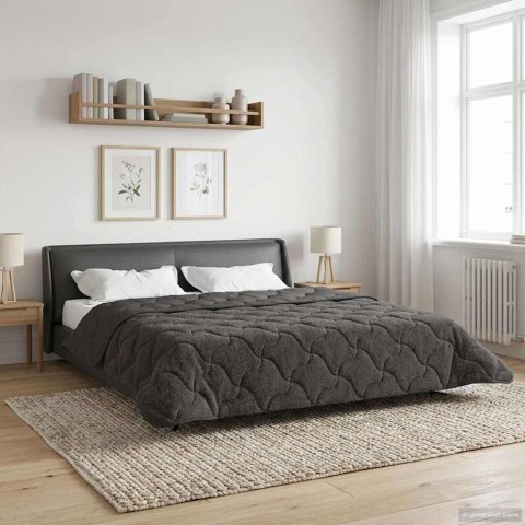 VidaXL Kołdra na cały rok Kwiłtowany Antracyt 200 x 200 cm