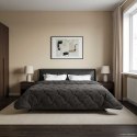 VidaXL Kołdra na cały rok Kwiłtowany Antracyt 200 x 220 cm