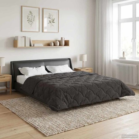 VidaXL Kołdra na cały rok Kwiłtowany Antracyt 220 x 240 cm