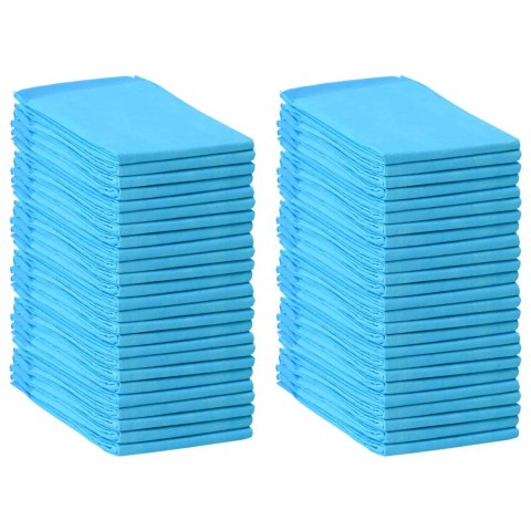 VidaXL Podkład treningowy dla zwierząt z włókniny 50 pcs 120 x 80 cm