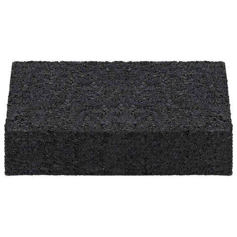 VidaXL Pad Patio z Granulatem Gumowym 25 pcs Czarny 9 x 6 x 2 cm Guma