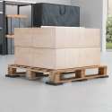 VidaXL Pad Patio z Granulatem Gumowym Czarny 6 x 9 x 0,3 cm Guma