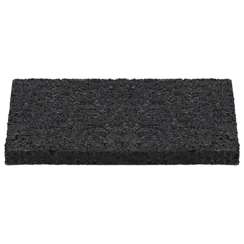 VidaXL Pad Patio z Granulatem Gumowym Czarny 6 x 9 x 0,6 cm Guma