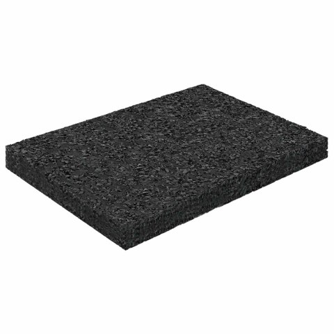 VidaXL Pad Patio z Granulatem Gumowym Czarny 6 x 9 x 0,8 cm Guma