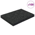 VidaXL Pad Patio z Granulatem Gumowym Czarny 6 x 9 x 0,8 cm Guma