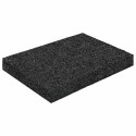 VidaXL Pad Patio z Granulatem Gumowym Czarny 6 x 9 x 1 cm Guma