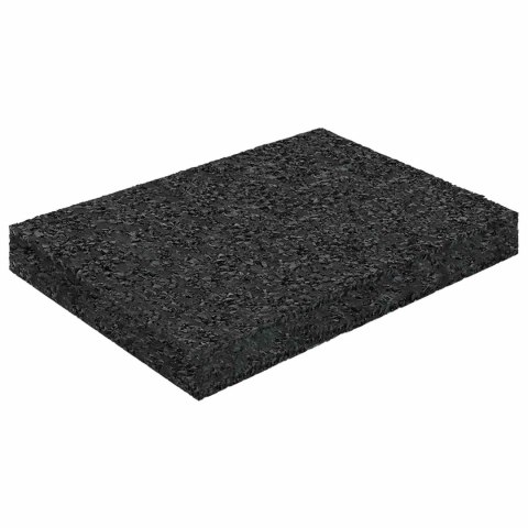 VidaXL Pad Patio z Granulatem Gumowym Czarny 6 x 9 x 1 cm Guma