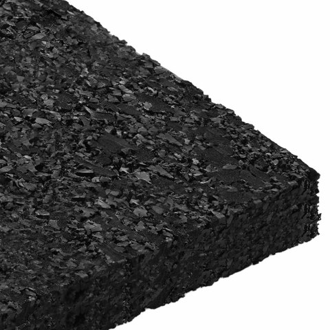 VidaXL Pad Patio z Granulatem Gumowym Czarny 6 x 9 x 1 cm Guma