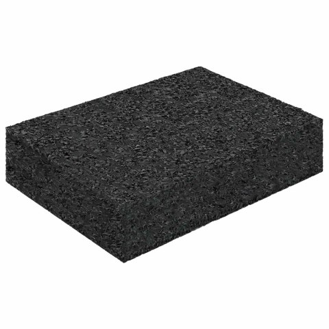 VidaXL Pad Patio z Granulatem Gumowym Czarny 6 x 9 x 2 cm Guma