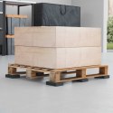 VidaXL Pad Patio z Granulatem Gumowym Czarny 6 x 9 x 2 cm Guma