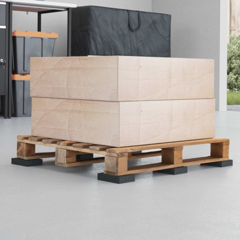 VidaXL Pad Patio z Granulatem Gumowym Czarny 6 x 9 x 2 cm Guma