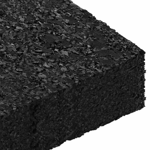 VidaXL Pad Patio z Granulatem Gumowym Czarny 6 x 9 x 2 cm Guma