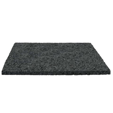 VidaXL Pad Patio z Granulatem Gumowym Czarny 9 x 9 x 0,3 cm Guma