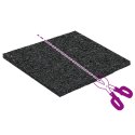 VidaXL Pad Patio z Granulatem Gumowym Czarny 9 x 9 x 0,3 cm Guma
