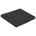 VidaXL Pad Patio z Granulatem Gumowym Czarny 9 x 9 x 0,6 cm Guma