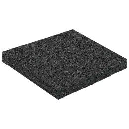 VidaXL Pad Patio z Granulatem Gumowym Czarny 9 x 9 x 0,8 cm Guma