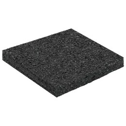 VidaXL Pad Patio z Granulatem Gumowym Czarny 9 x 9 x 0,8 cm Guma