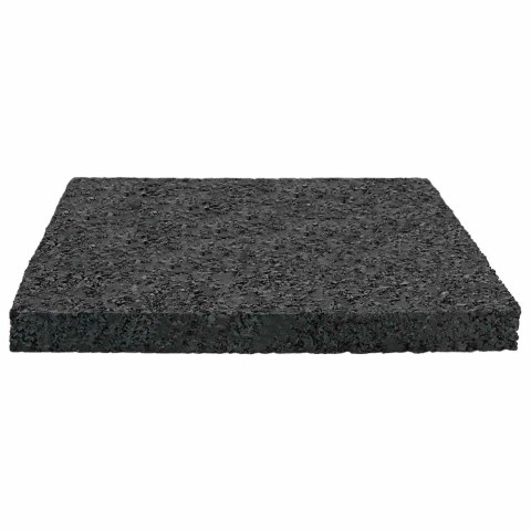VidaXL Pad Patio z Granulatem Gumowym Czarny 9 x 9 x 0,8 cm Guma