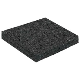 VidaXL Pad Patio z Granulatem Gumowym Czarny 9 x 9 x 1 cm Guma