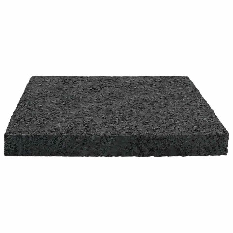 VidaXL Pad Patio z Granulatem Gumowym Czarny 9 x 9 x 1 cm Guma