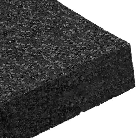 VidaXL Pad Patio z Granulatem Gumowym Czarny 9 x 9 x 2 cm Guma