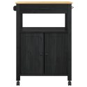 VidaXL Wózek Kuchenny MONZA Czarny 60 x 40 x 88,5 cm