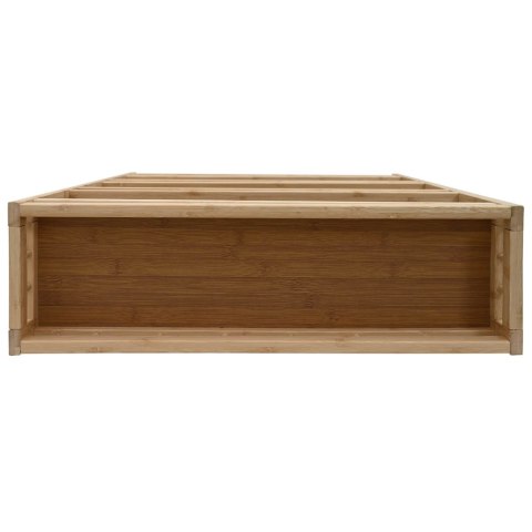 VidaXL Wózek kuchenny z kółkami Naturalny 60 x 18 x 97 cm Bambus