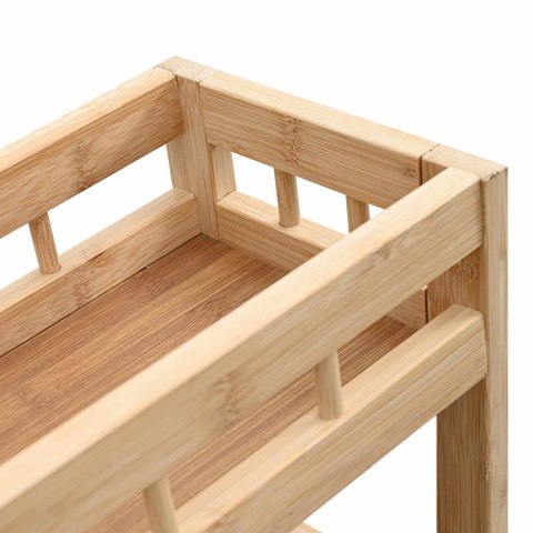 VidaXL Wózek kuchenny z kółkami Naturalny 60 x 18 x 97 cm Bambus