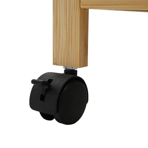 VidaXL Wózek kuchenny z kółkami Naturalny 60 x 18 x 97 cm Bambus