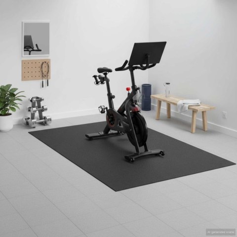 VidaXL Mata ochronna do sportu Czarny 243 x 152 x 0,6 cm