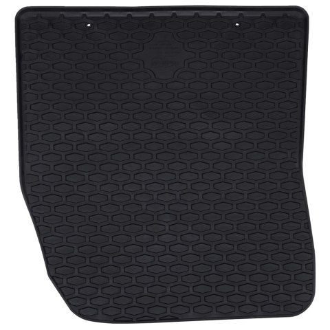 VidaXL Mata samochodowa 2 pcs Czarny Guma