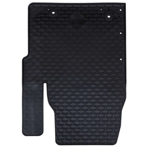 VidaXL Mata samochodowa 3 pcs Czarny Guma
