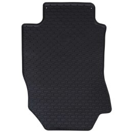 VidaXL Mata samochodowa 4 pcs Czarny Guma