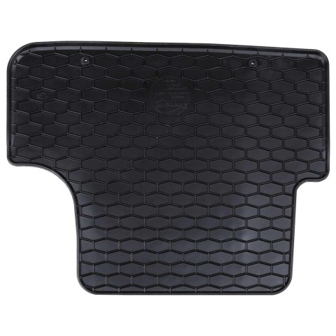 VidaXL Mata samochodowa 4 pcs Czarny Guma