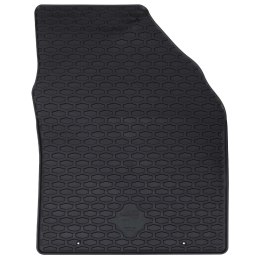 VidaXL Mata samochodowa 4 pcs Czarny Guma