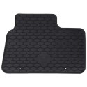VidaXL Mata samochodowa 4 pcs Czarny Guma