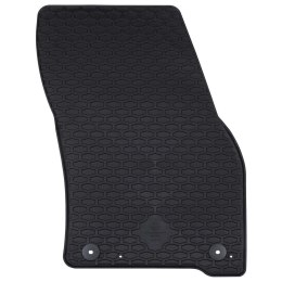VidaXL Mata samochodowa 4 pcs Czarny Guma