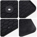 VidaXL Mata samochodowa 4 pcs Czarny Guma