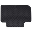 VidaXL Mata samochodowa 4 pcs Czarny Guma
