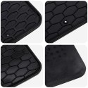VidaXL Mata samochodowa 4 pcs Czarny Guma