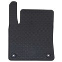 VidaXL Mata samochodowa 4 pcs Czarny Guma