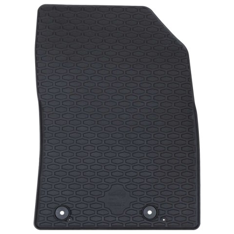 VidaXL Mata samochodowa 4 pcs Czarny Guma