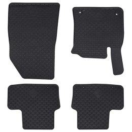 VidaXL Mata samochodowa 4 pcs Czarny odpowiedni dla CAPTUR 2020- Guma