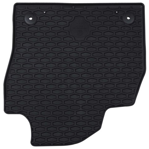 VidaXL Mata samochodowa 4 pcs Czarny odpowiedni dla VW POLO 2021- Guma