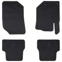 VidaXL Mata samochodowa 4 pcs Czarny odpowiednie dla DS3 2019- Guma