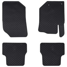 VidaXL Mata samochodowa 4 pcs Czarny odpowiednie dla DS3 2019- Guma