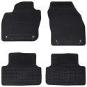 VidaXL Mata samochodowa 4 pcs Czarny pasuje do VW T-CROSS 2019- Guma