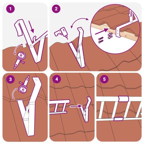 VidaXL Wsparcie dla zabezpieczenia śniegu 12 pcs Antracyt Stal
