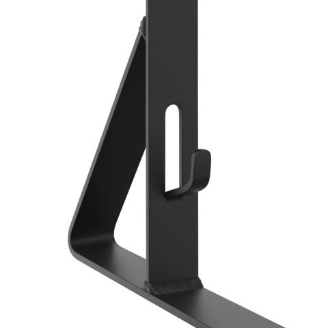 VidaXL Wsparcie dla zabezpieczenia śniegu 2 pcs Czarny Stal