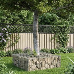 VidaXL Podniesione łóżko gabionowe Srebrny